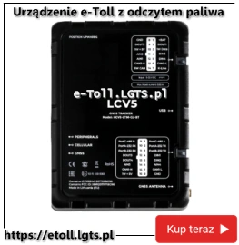 urządzenie e-Toll ZSL LCV5 kontrola paliwa dla busów i osóbówek